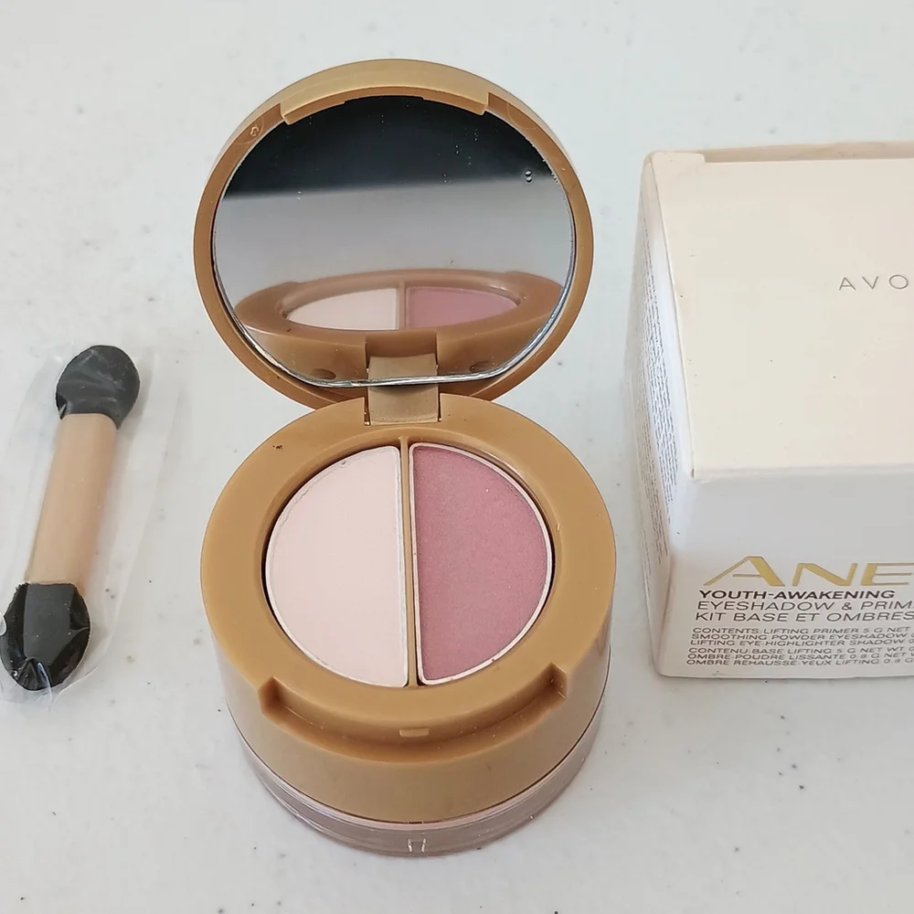 NOS 2010 Avon Anew Youth Awakening Eyeshadow & Primer Kit Soft Mauve F301